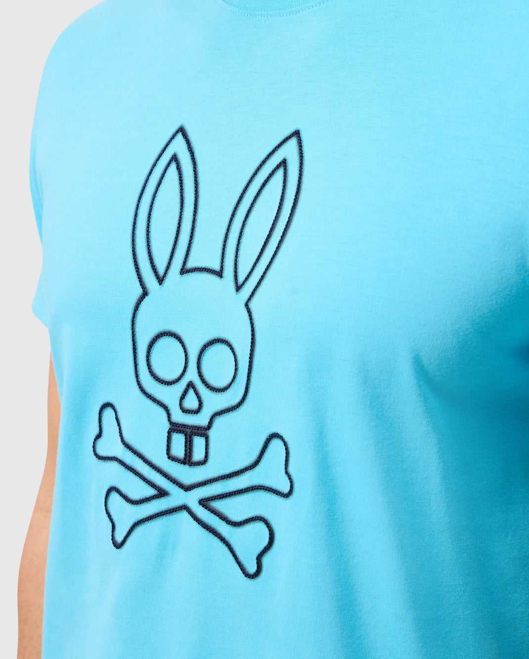 Tees Psycho Bunny Sheldon Graphic Tee Aquarius Homme | SQE-79683389